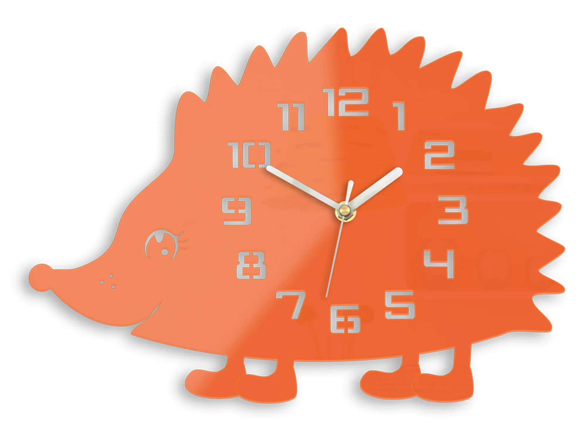 Nástenné hodiny Jež 34 cm oranžové