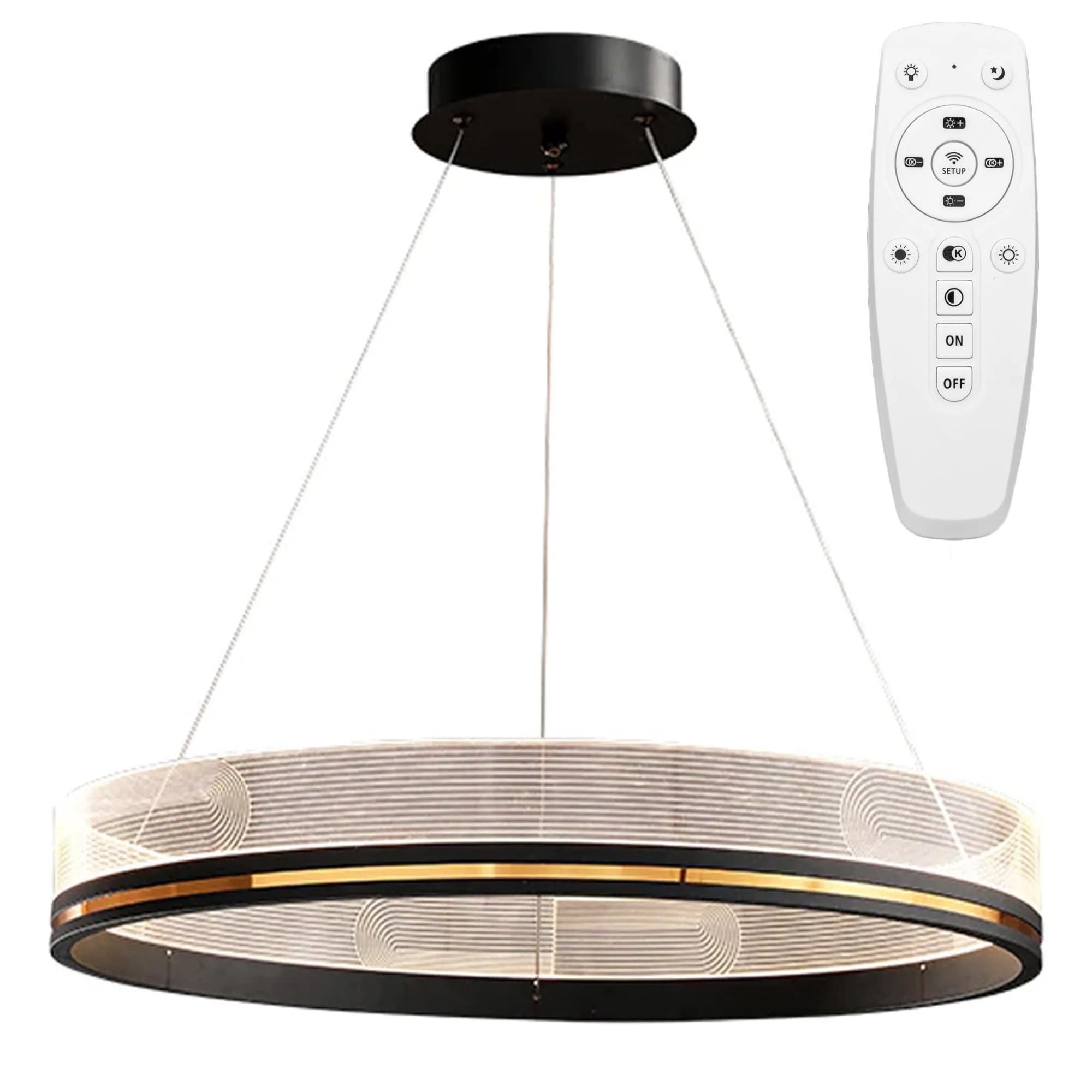 Závesná lampa La Belle XXIX zlatá/čierna