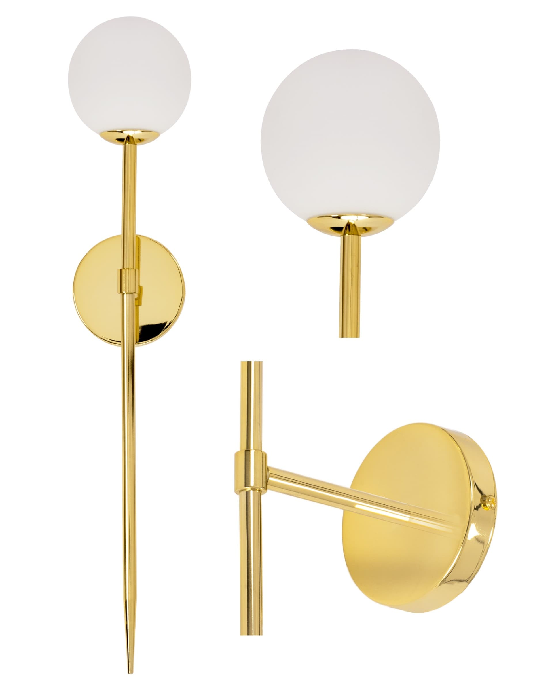 Nástenná lampa 52CM APP578-1W zlatá