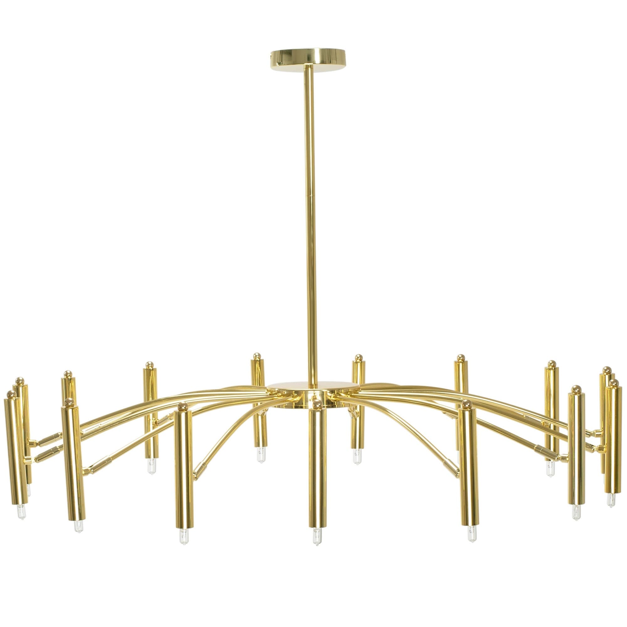 Stropné svietidlo Sviečka 97 cm zlaté