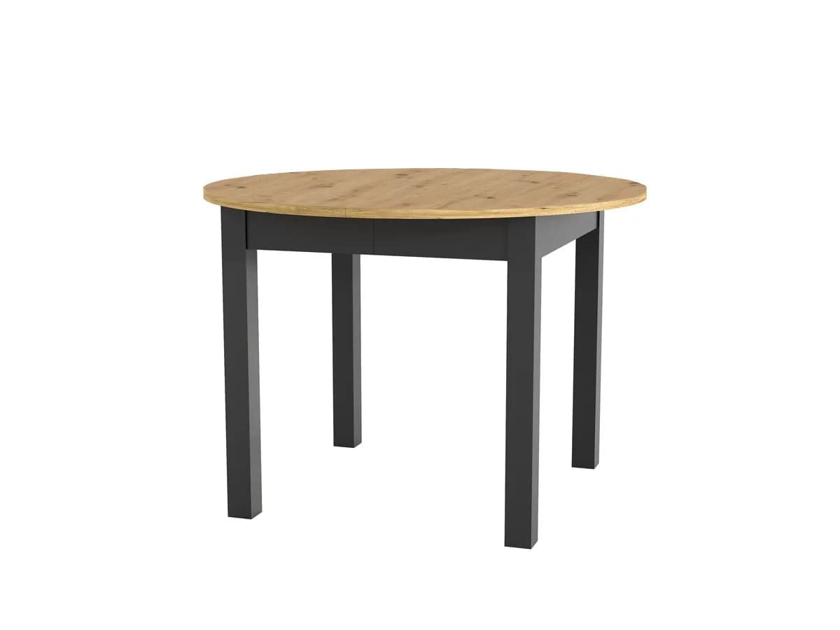 Jedálenský rozkladací stôl Luni 110/160 cm dub Artisan/čierny