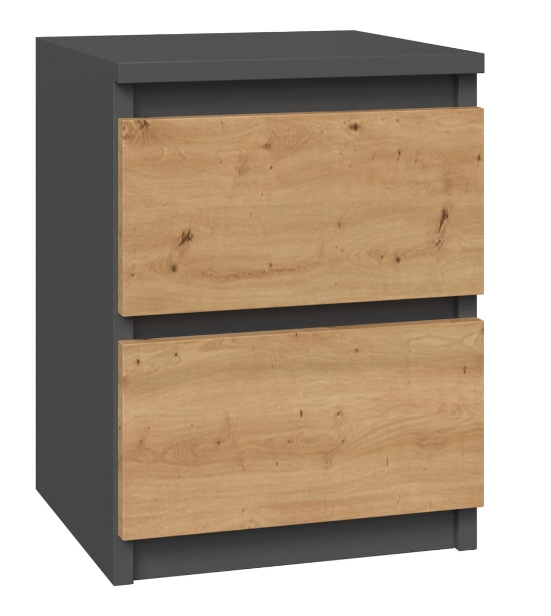 Nočný stolík MALWA M2 dub artisan / antracit