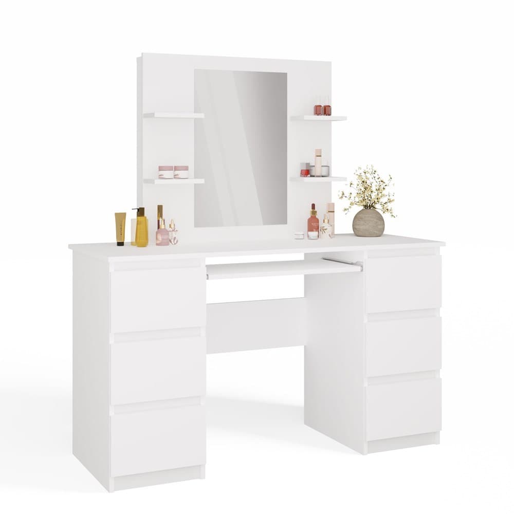 Toaletný stolík Marina Kuba 130 cm biely