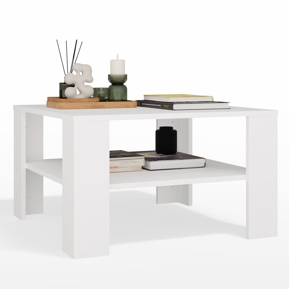 Konferenčný stolík Square 68 cm biely