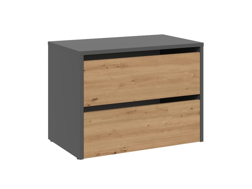 Botník MODO 60 cm antracit/dub artisan