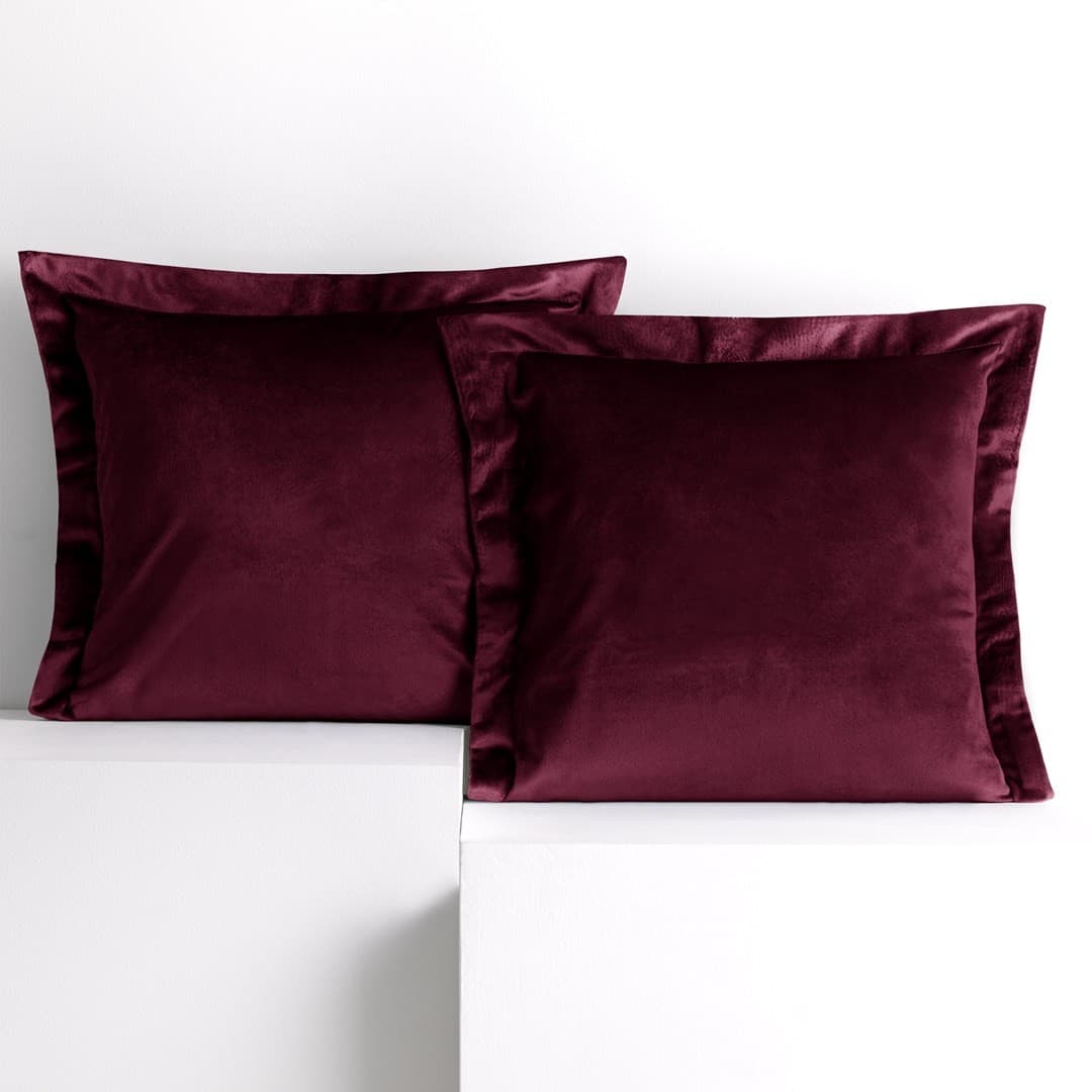 Súprava 2 ks obliečok na vankúše AmeliaHome Velvet Side červená