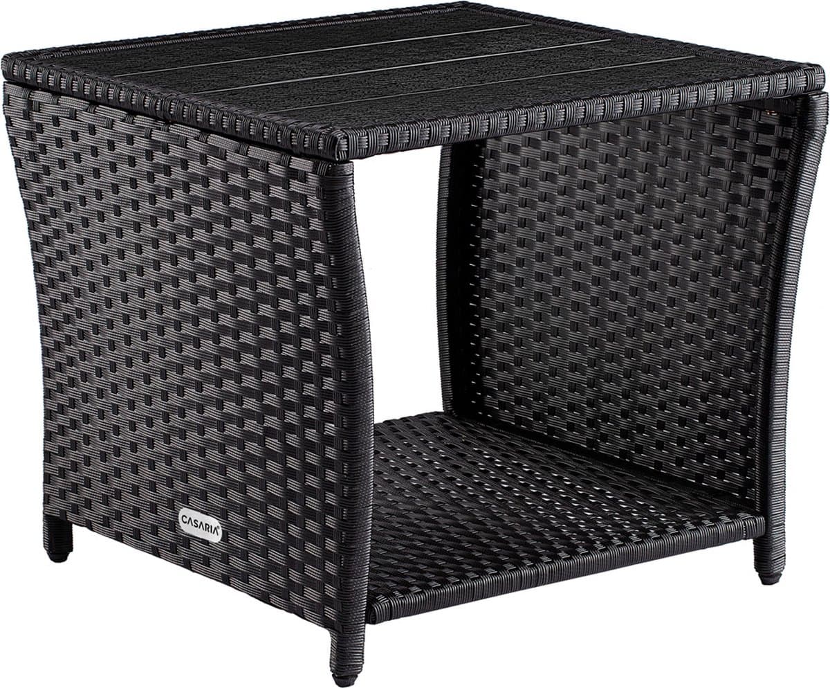 Záhradný odkladací stolík Gerid 45 cm čierny