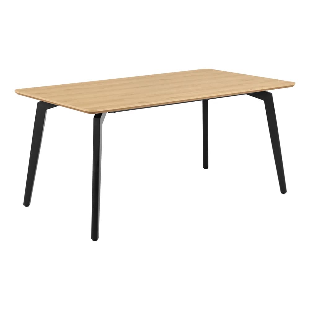 Jedálenský stôl Cadiz 160 cm dub prírodný/čierny