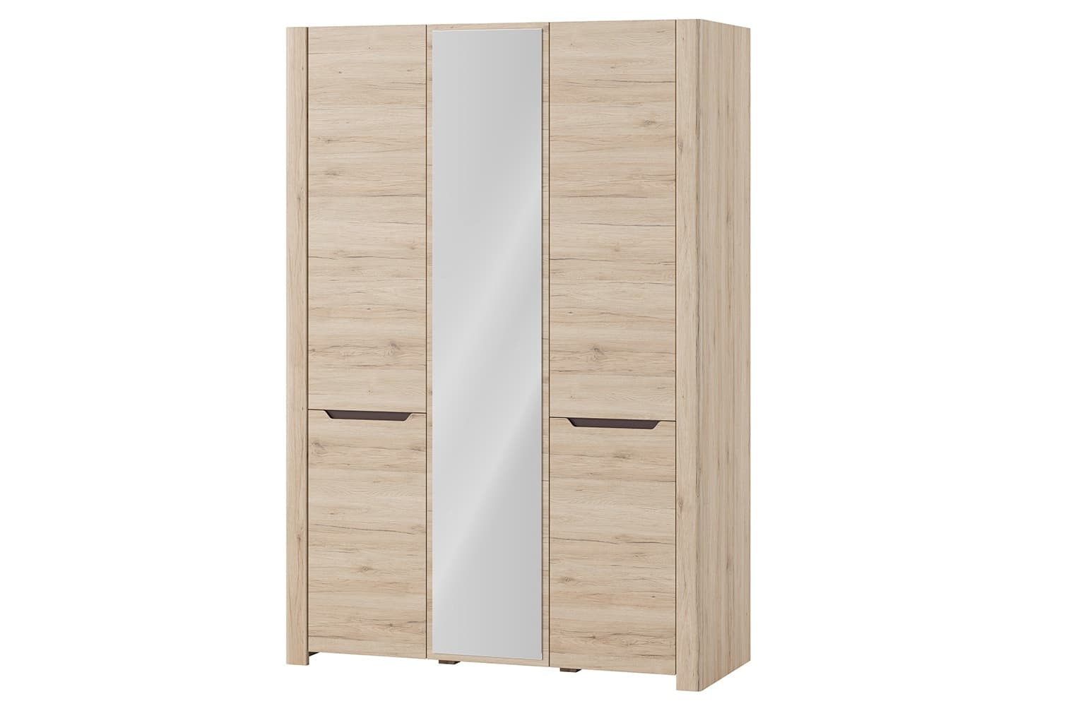 Šatníková skriňa Desjo 06 140 cm so zrkadlom dub San Remo