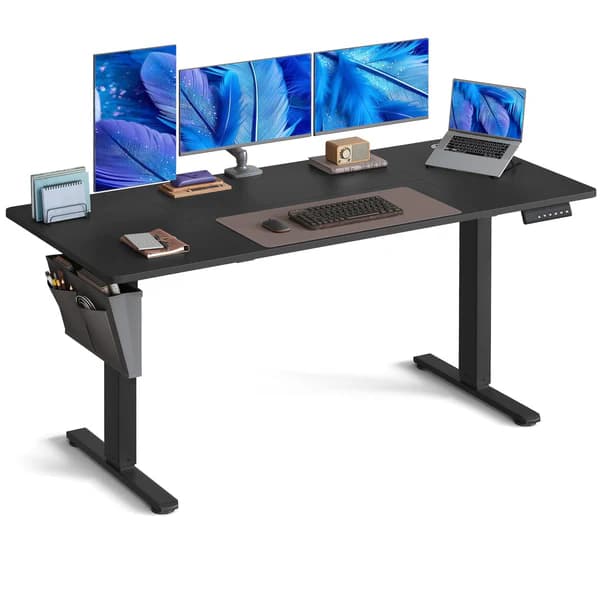 Elektricky nastaviteľný písací stôl Vasagle Foral 160 cm čierny