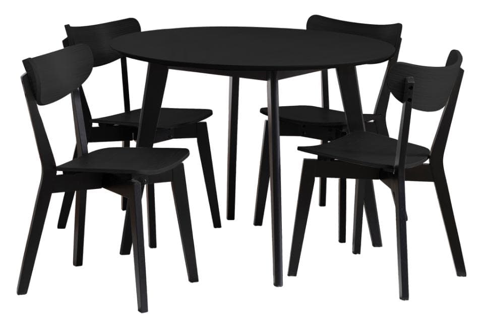 Jedálenská zostava Roxby 105 cm čierna