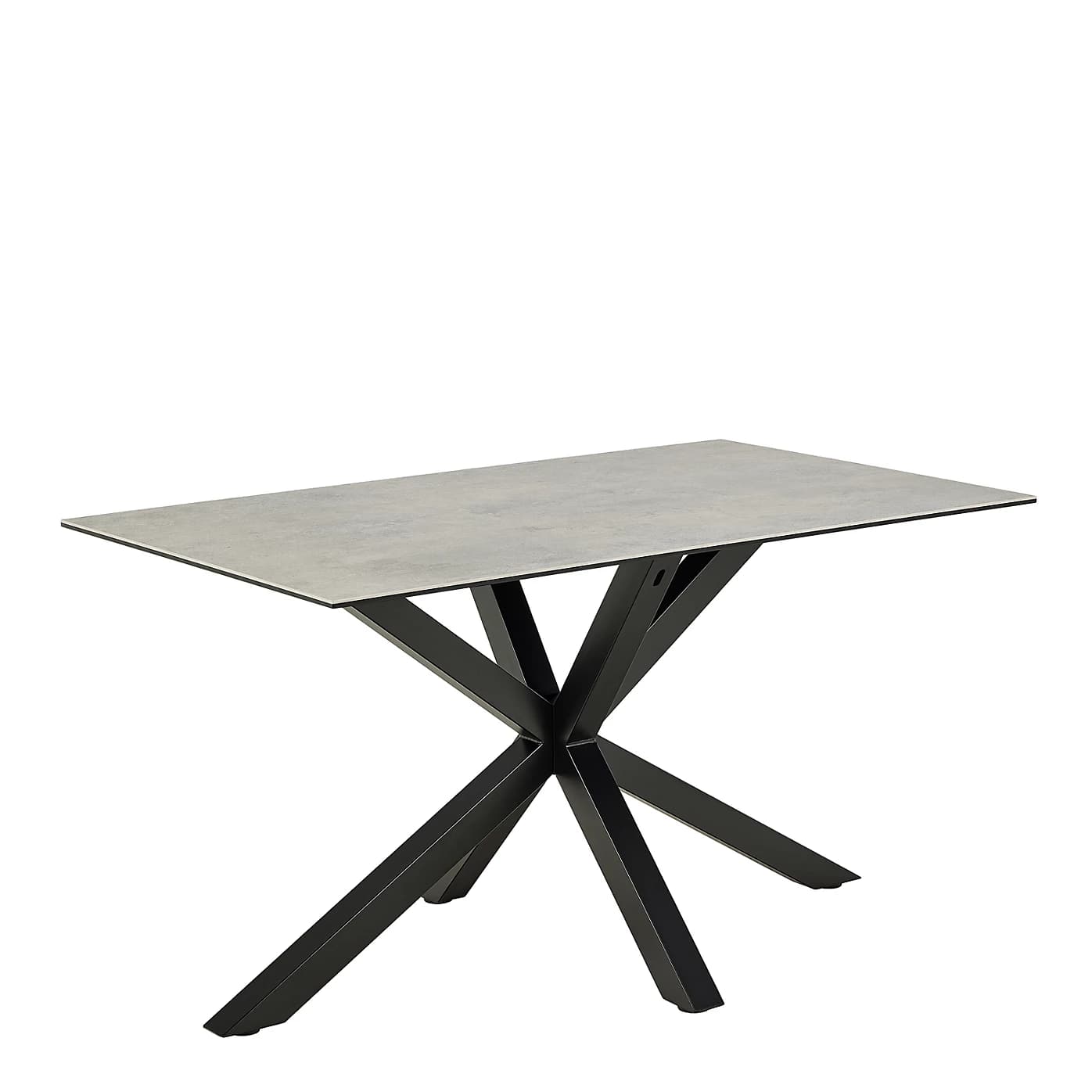 Jedálenský stôl Heaven 135 cm sivá/čierna