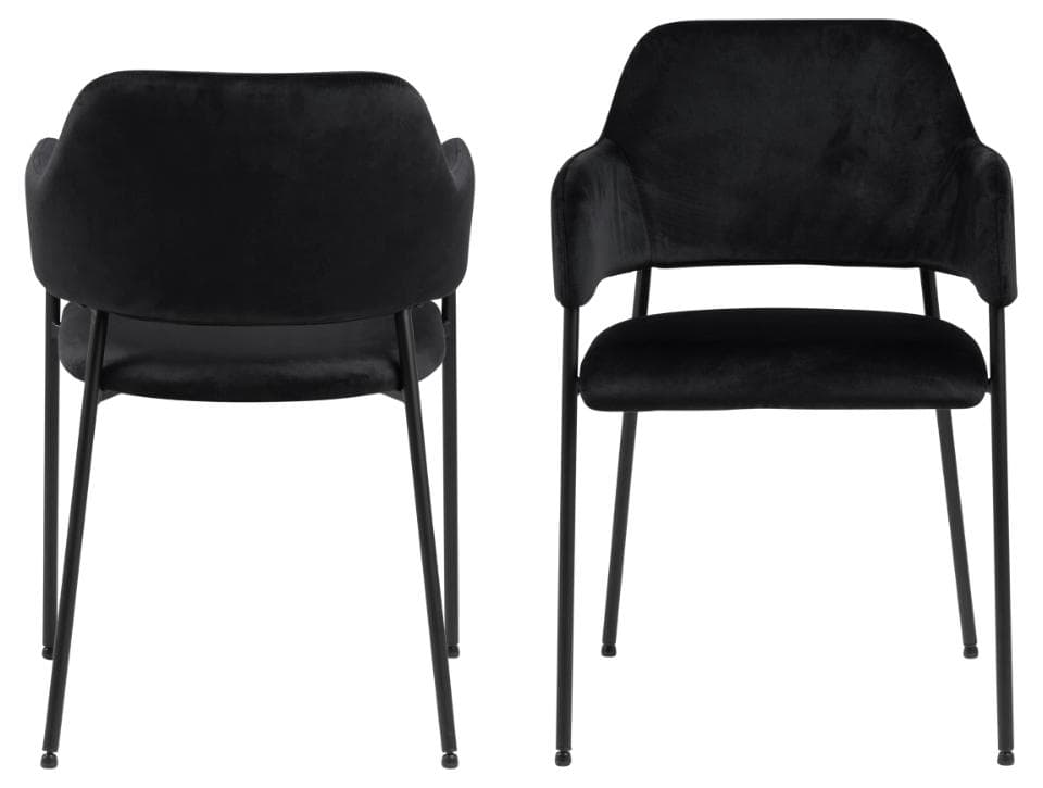 Designová stolička Lima čierna