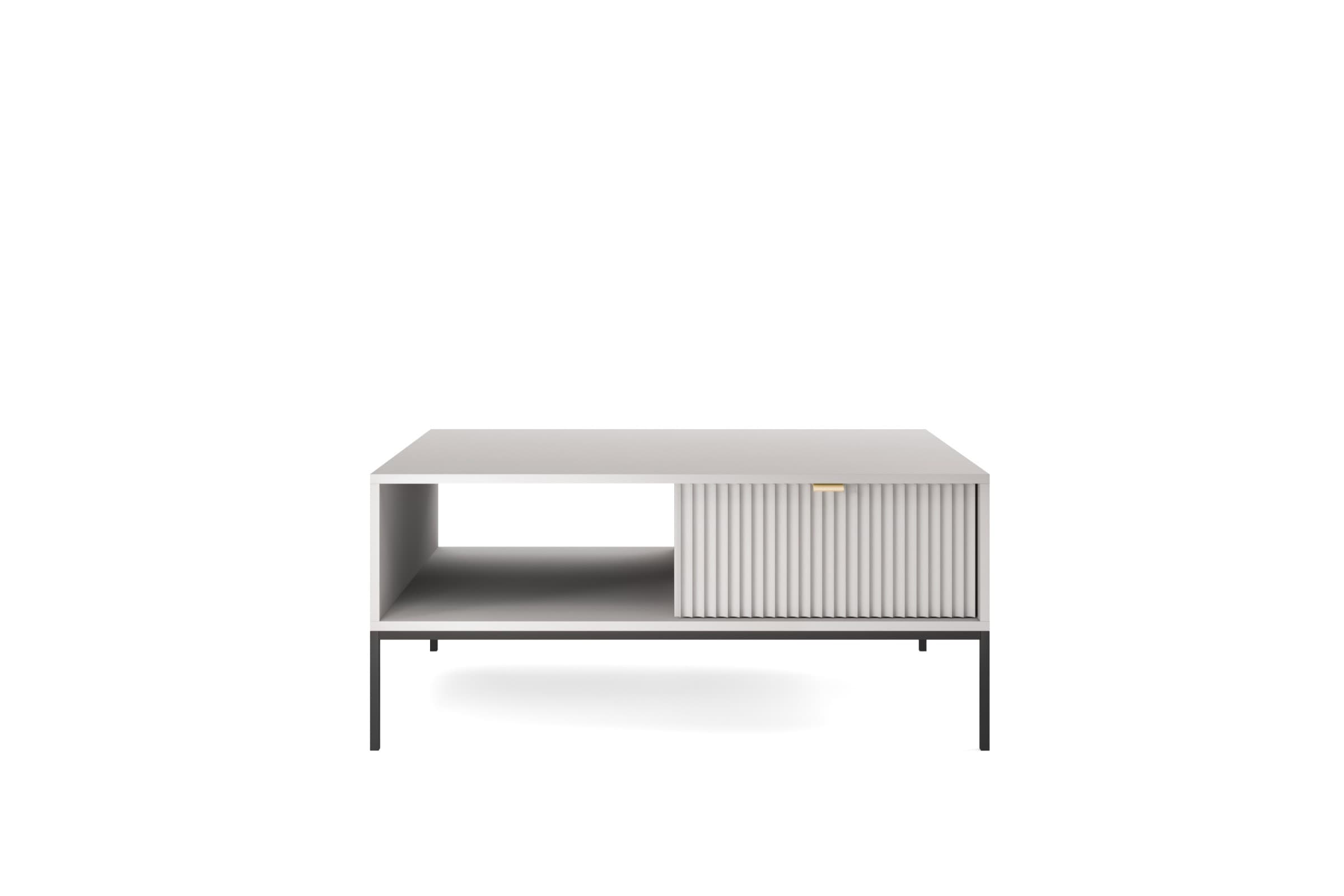 Konferenčný stolík Nova 104 cm sivý/čierny