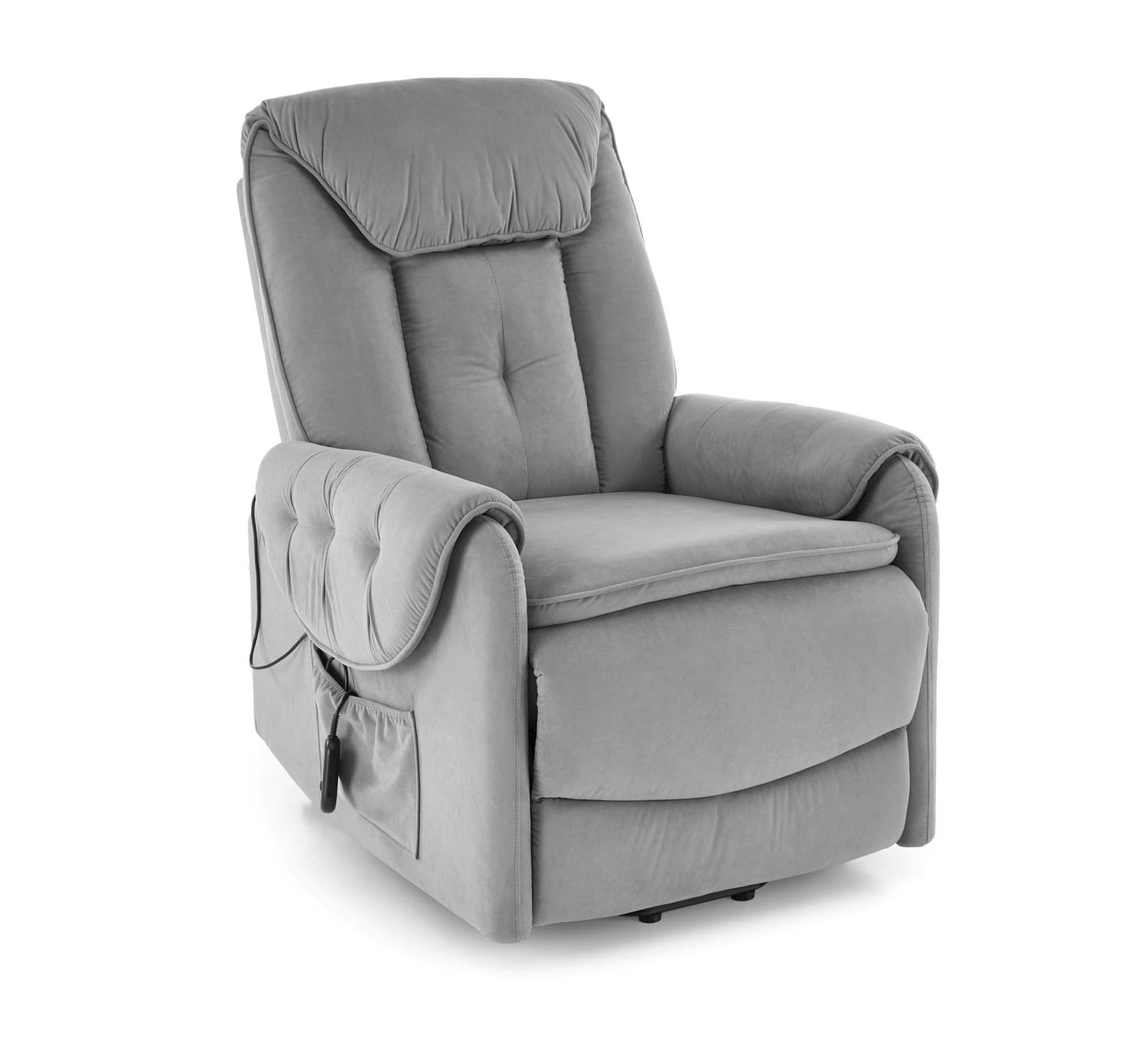 Čalúnené polohovateľné kreslo HORTON sivé
