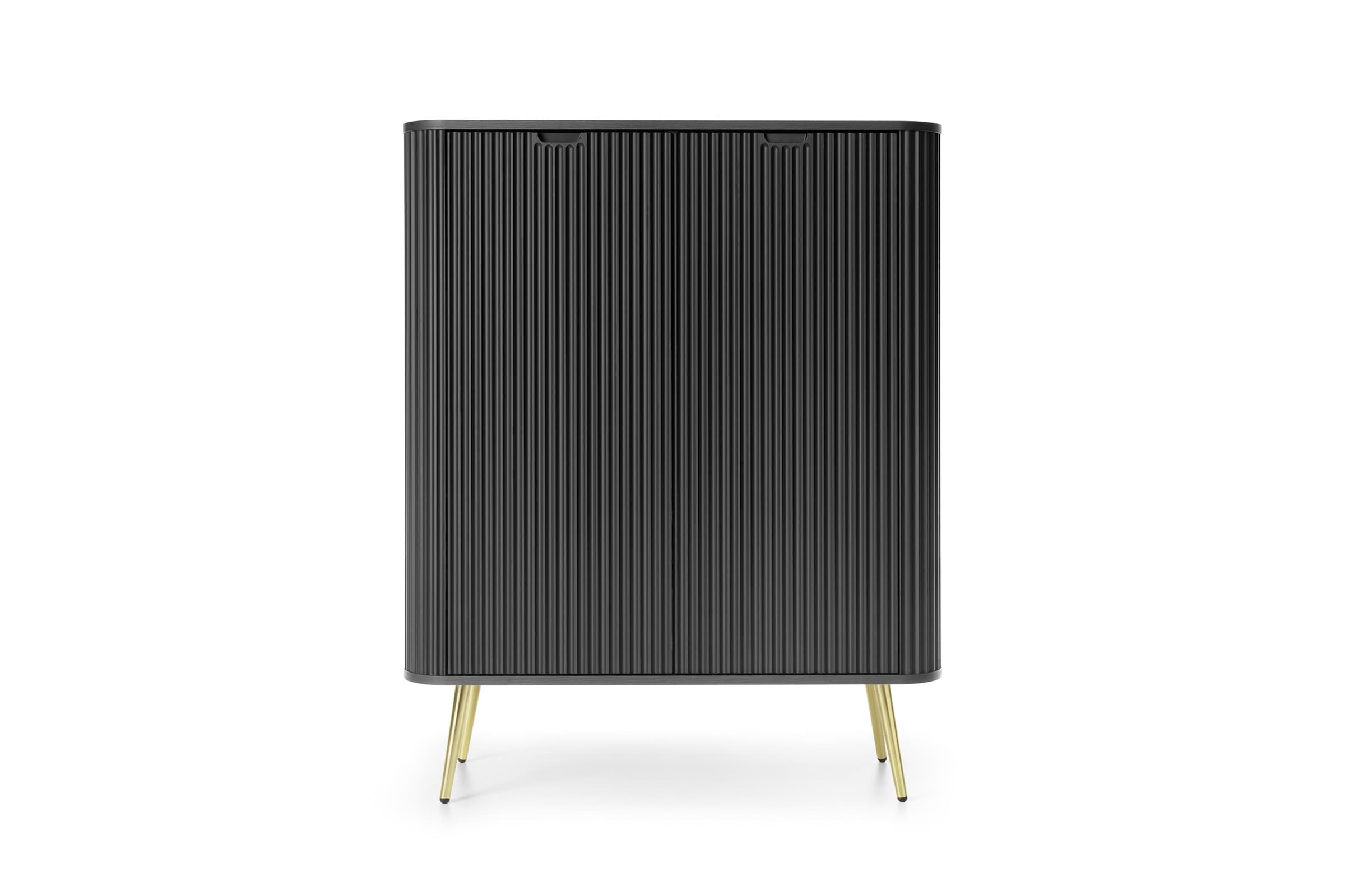 Komoda Zova 103 cm čierna/zlatá