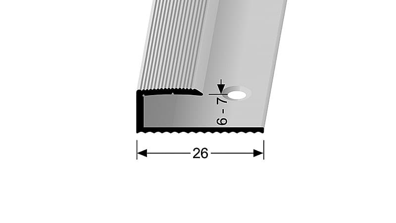 Ukončovací profil pre krytiny do 7 mm (skrutkovací) | Küberit 211 Bronz F06