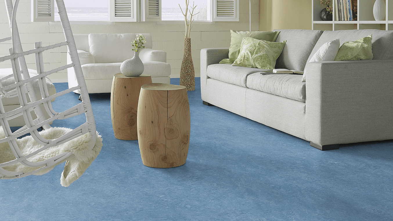 FORBO Marmoleum marbled real Fresco blue 3055 Tl. 2,5 mm