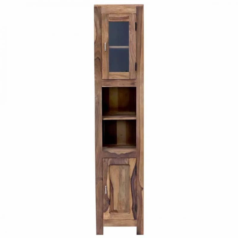 indickynabytok.sk - Skrinka do kúpeľne Suri 40x190x35 indický masív palisander