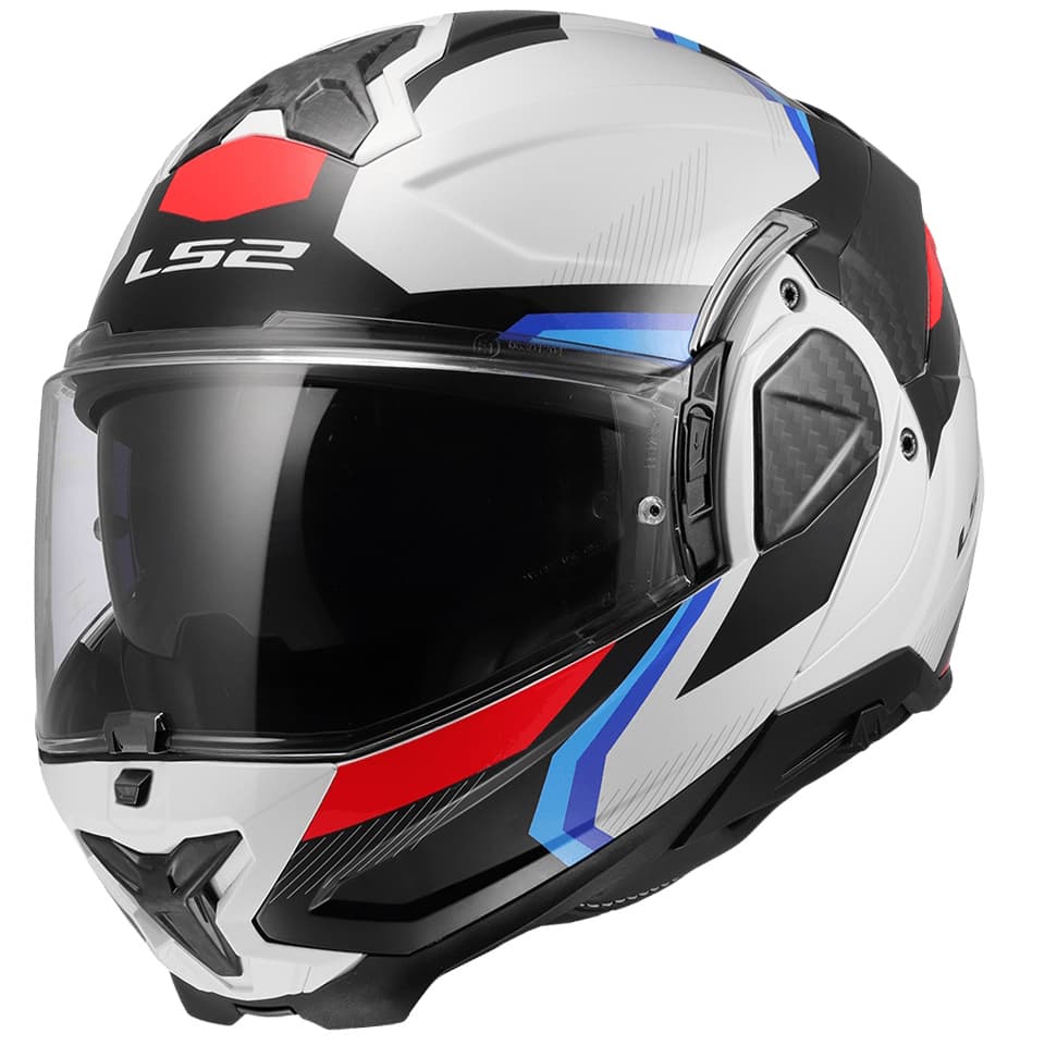 LS2 FF910 Advant II Triple White Blue Red L (59-60)