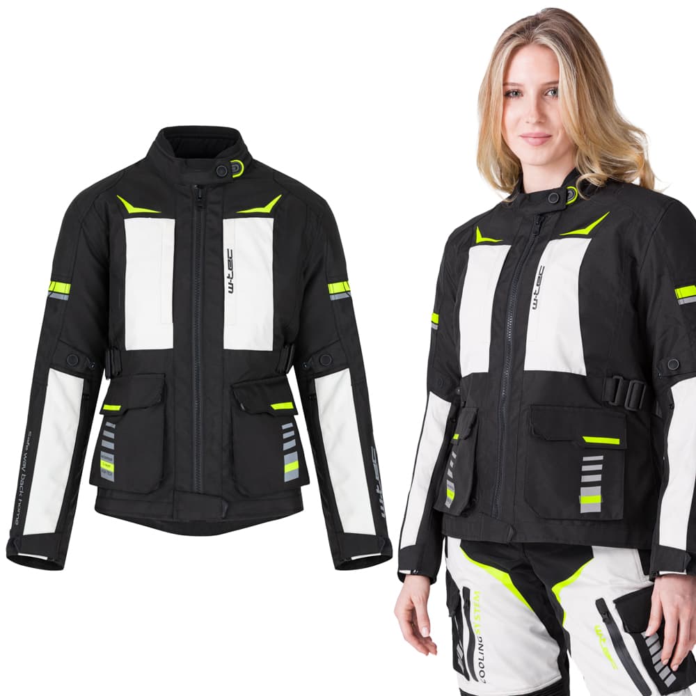 W-TEC Warao Lady bunda čierna-fluo - M