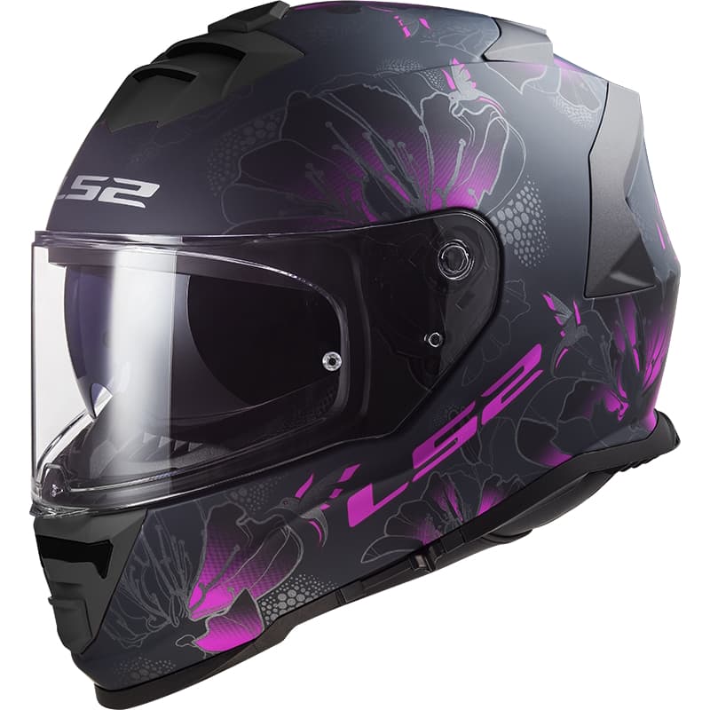 LS2 FF800 Storm II Burst Matt Black Pink L (59-60)