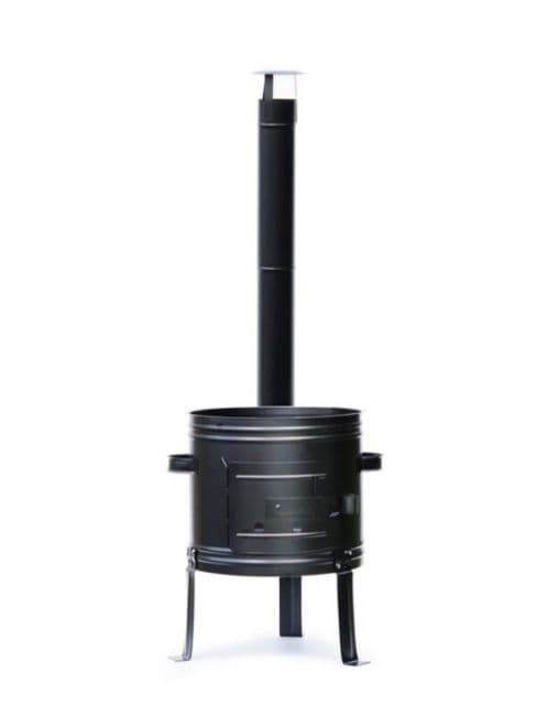 Kinekus Kotlina oceľová nízka priemer 31 cm pre 6-10 l kotlík čierna 0,8mm