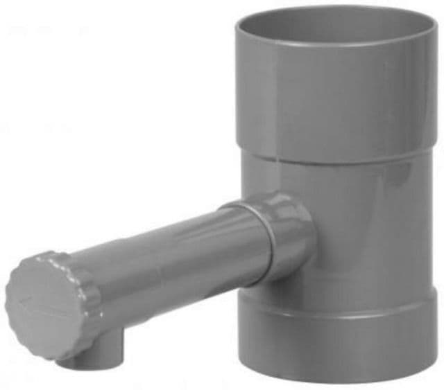 Kinekus Zberač dažďovej vody s ventilom pre PVC a kovové zvody s priemerom 100mm, šedý