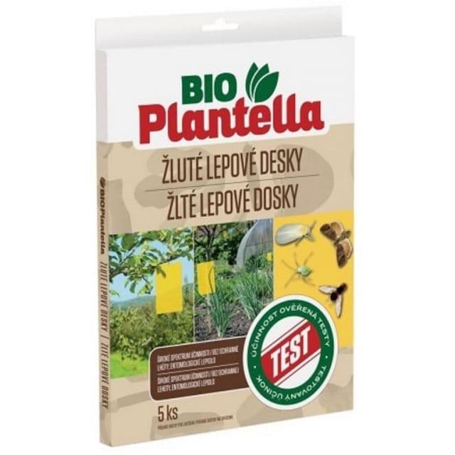 Kinekus Lepidlo dosky na hmyz 5ks žlté Bio Plantella KLC