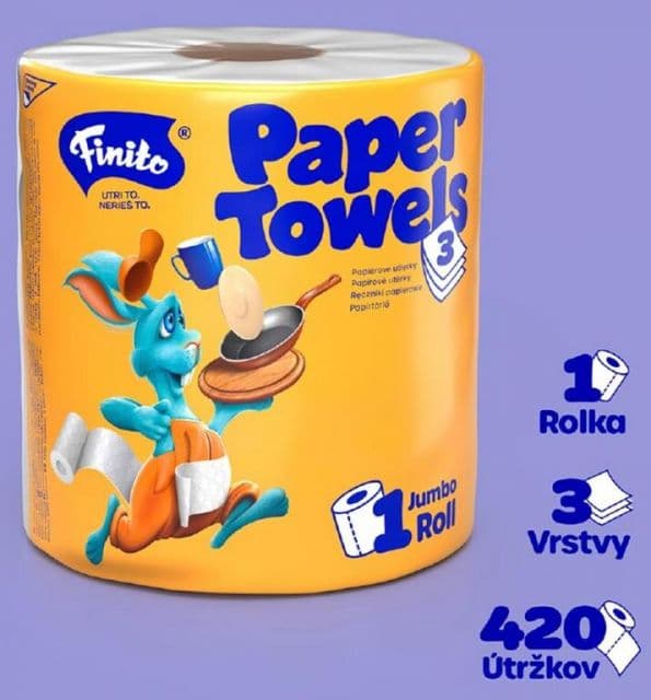 Kinekus Utierka papierová v rolke 19cm/80m, 3-vrstvová single