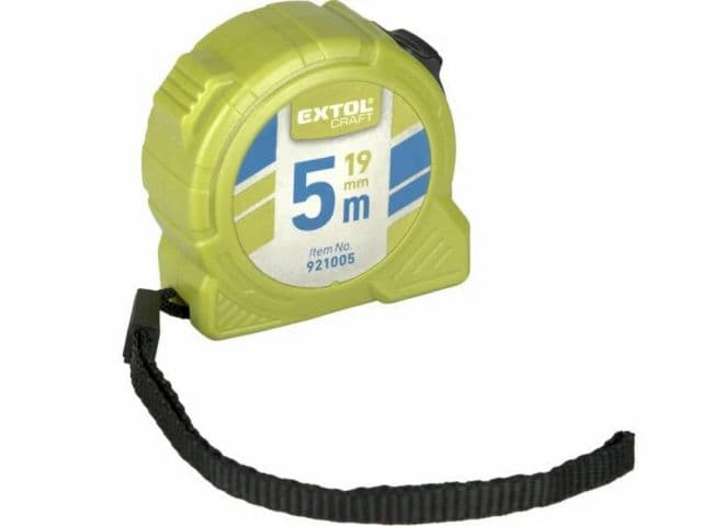 EXTOL CRAFT meter zvinovací, 5m/19mm, 1xbrzda