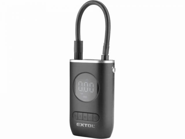 EXTOL PREMIUM Kompresor AKU 7,4V/2Ah Li-on, max. 10 bar, 15l/min