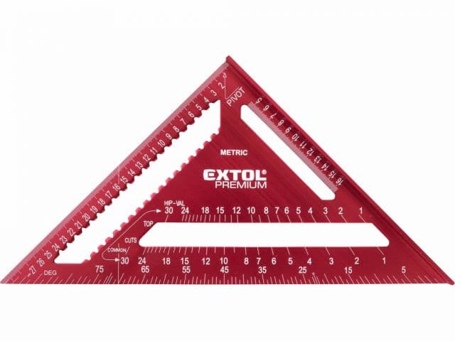 EXTOL PREMIUM Uholník hliníkový s príložníkom 300mm,uhlomer