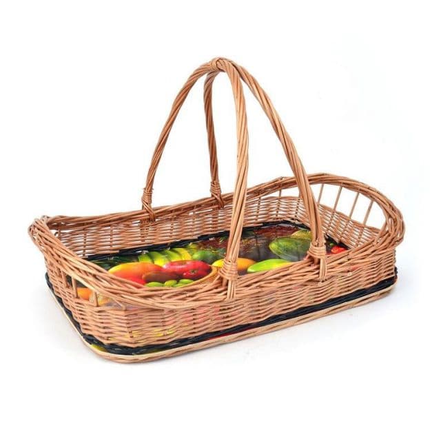 Kinekus Podnos prútený s rúčkou 53x34x12,5/32,5 cm