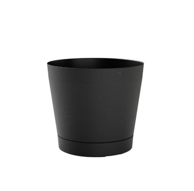 Kinekus Kvetináč s miskou plastový priemer 240 mm ORIONE antracit výška 220 mm