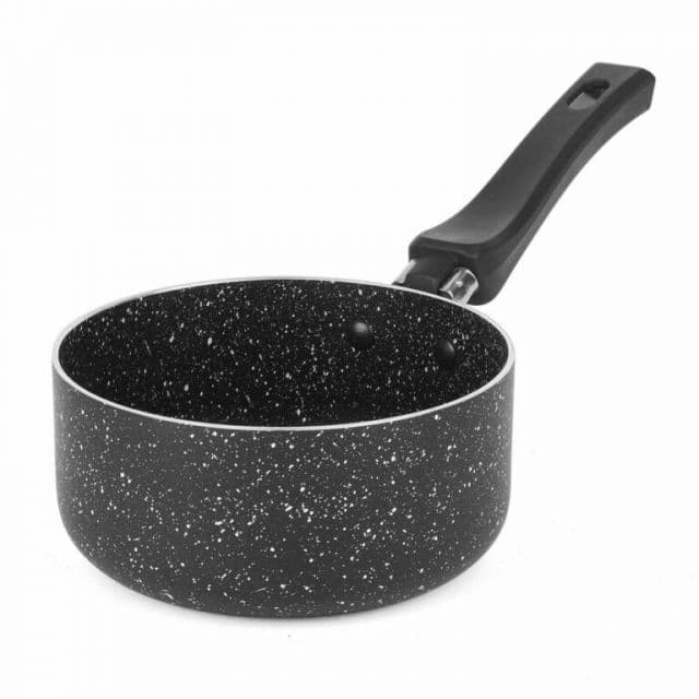 Kinekus Kastról čierny nepriľnavý 14cm / 0,8l MARMARA s rúčkou