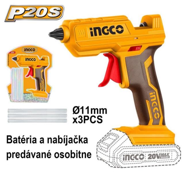 Kinekus Pištol tavná CGGLI2001 INGCO AKU 20V P20S bez akumulátora a nabíjačky