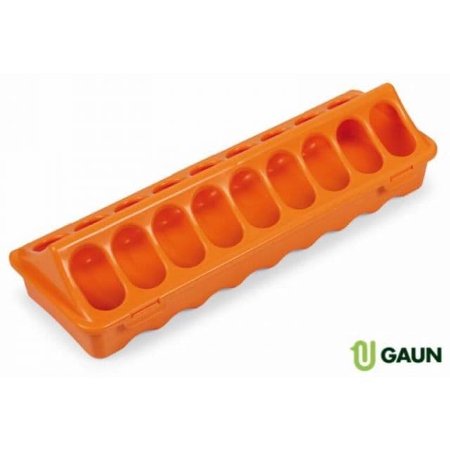 Kinekus Krmítko pre hydinu plastové 30cm GROUND oranžové GAUN žľabové