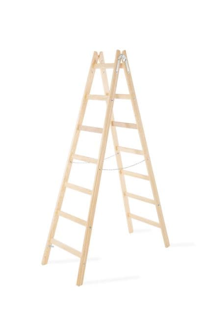 Kinekus Rebrík drevený, dvojitý, 7-priečkový