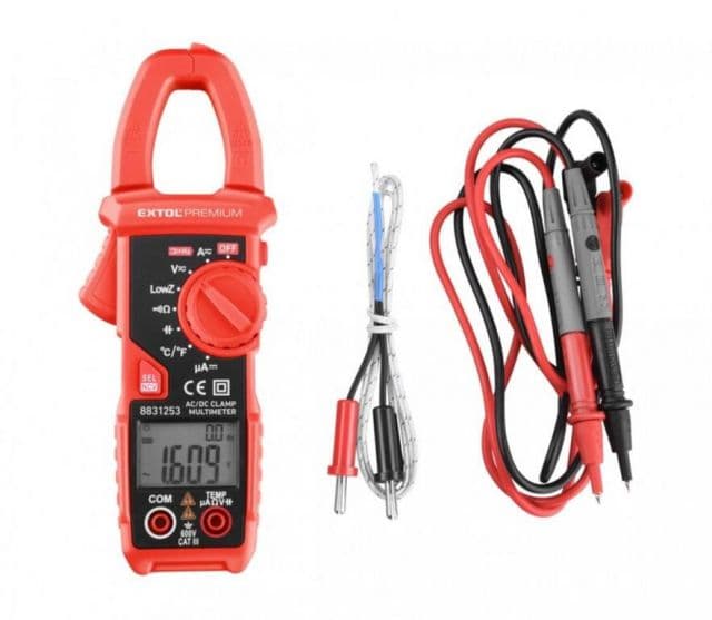 EXTOL PREMIUM Multimeter kliešťový s autom. voľbou rozsahov, max 600V