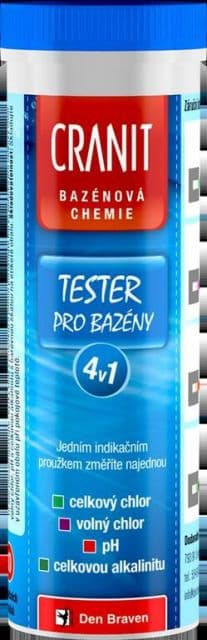 Kinekus Tester pre bazény Cranit 4 v 1, 10 kusov KLC