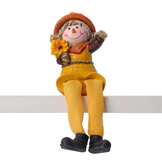 Kinekus Postavička strašiak 6,5x5x9cm poly žltý