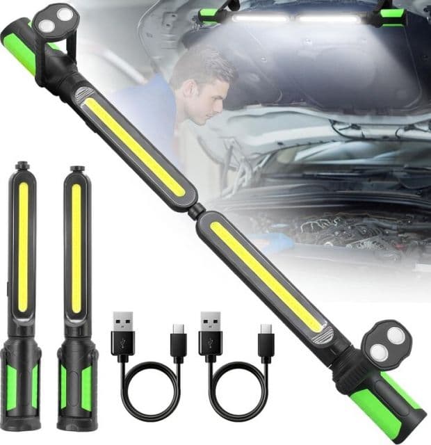 SKVELER Lampa multifunkčná TANDEM LED SKVELER nabíjateľná, sada 2ks