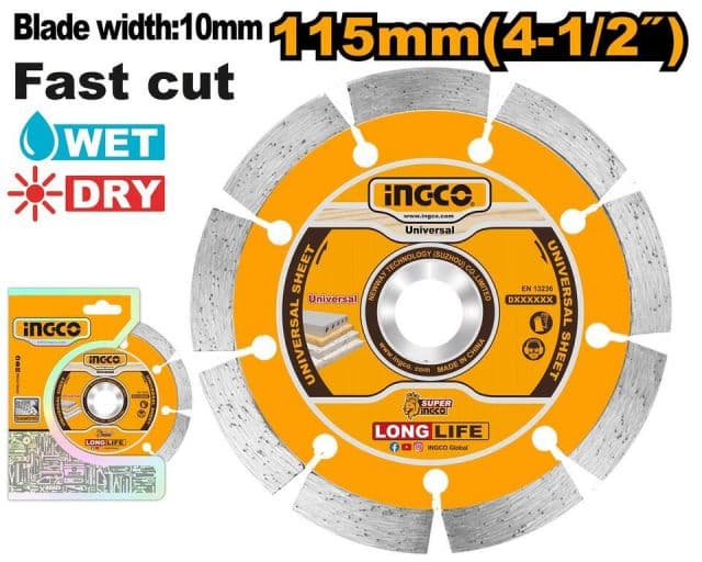 INGCO Kotúč diamantový o115x22,2 mm SEGMENT INGCO KLC