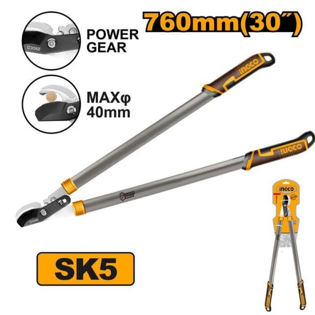 INGCO Nožnice záhradné na konáre SK5, 76cm, INGCO, s prevodom, INDUSTRIAL