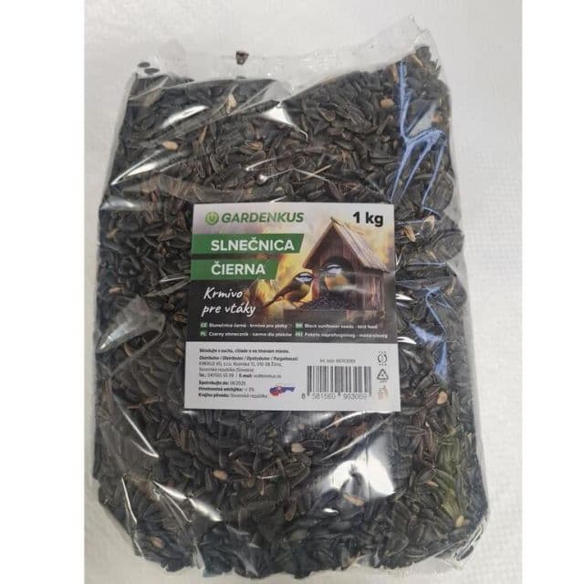GARDENKUS Slnečnica kŕmna čierna 1kg Gardenkus, balená