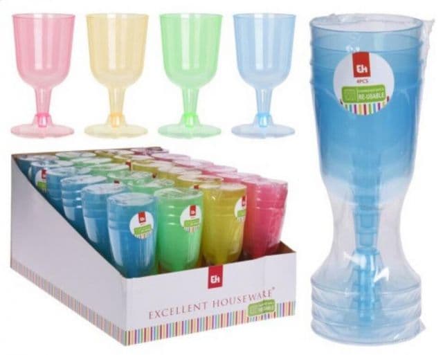 Kinekus Pohár na víno PP, objem 160ml, balenie 4ks