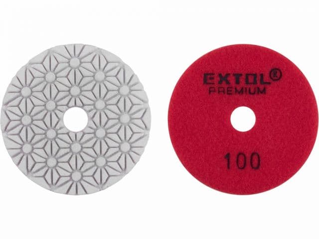 EXTOL PREMIUM Kotúč diamantový leštiaci, 100mm, P100, diamant 12%