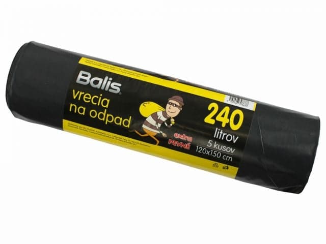 Kinekus Vrecia na odpad LDPE 80my, 240l, 5ks