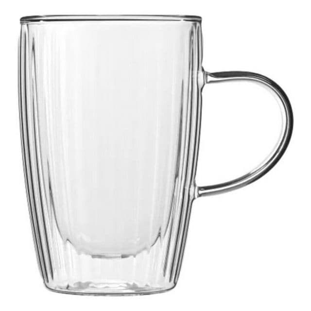 Kinekus Pohár sklo dvojstenný CURLY 350ml, sada 2ks